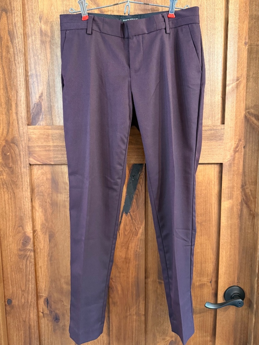 Banana Republic Martin Fit Burgundy Trousers 6P